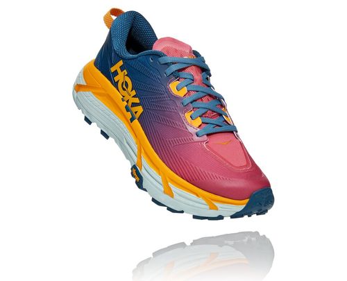 Hoka One One Dame Mafate Speed 3 Trail Løpesko Moroccan Blå/Saffron Norge-80WAG